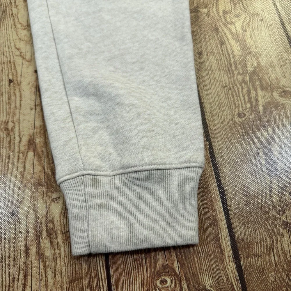 Hollister Jogger Sweatpants Mens Small Oatmeal Heathered Fleece Cuffed
